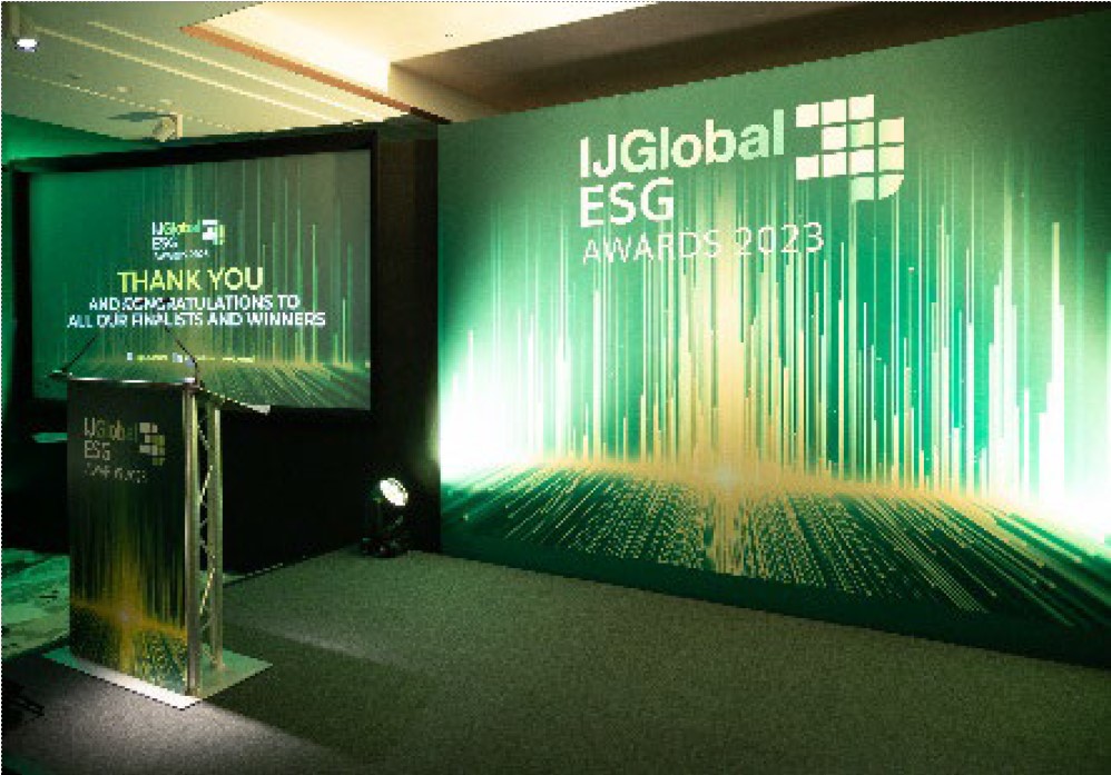 受賞式の様子の写真