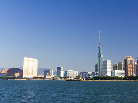 自然と都市が近い九州(福岡県)の写真