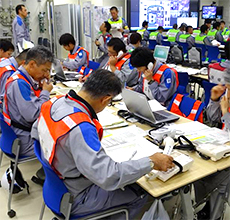 通報連絡訓練の写真