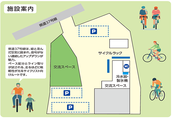 天山ベース 施設案内地図画像