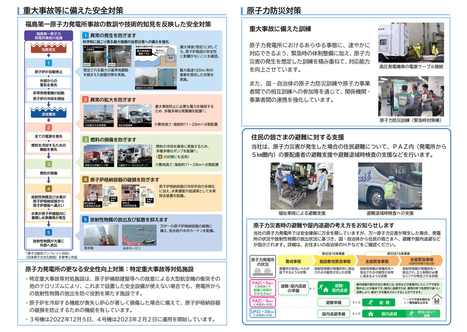 玄海原子力発電所の安全確保に向けた取組みの画像